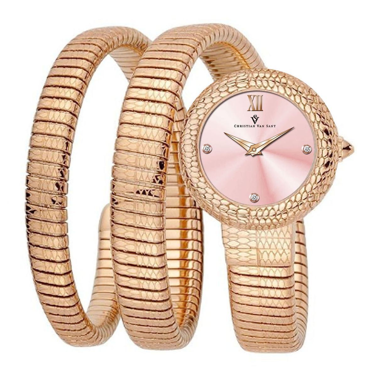 Christian Van Sant Women's Naga Pink Dial Watch product image