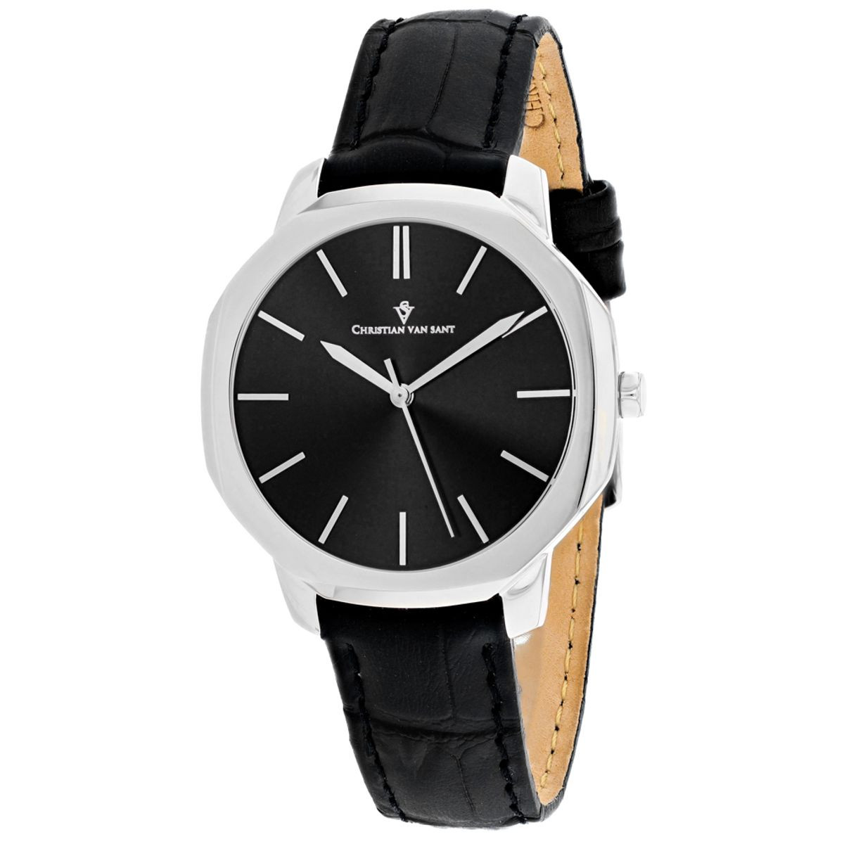 Christian Van Sant Women's Octave Slim Black Dial Watch product image