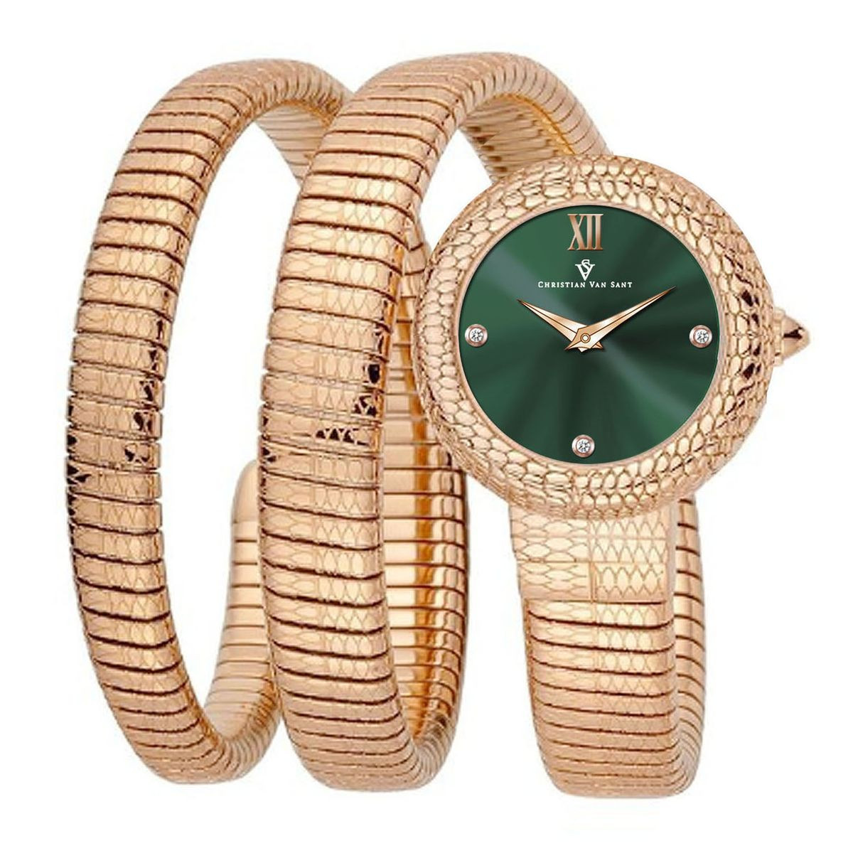 Christian Van Sant Women's Naga Green Dial Watch product image