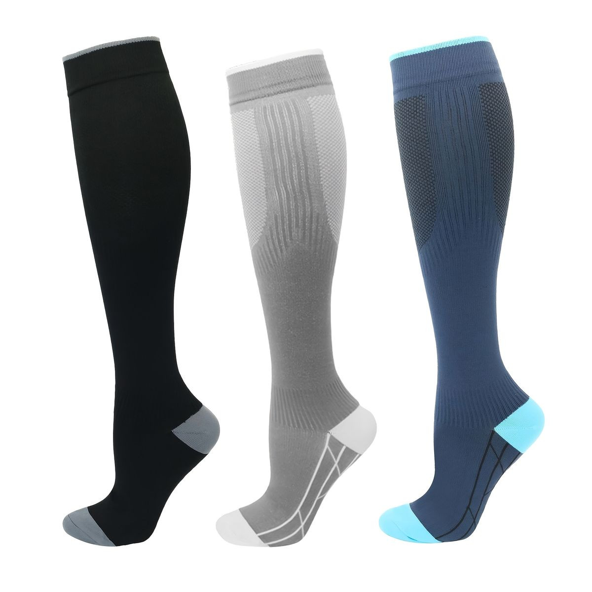 Outdoor Sports Compression Knee High Socks (3-Pack) product image
