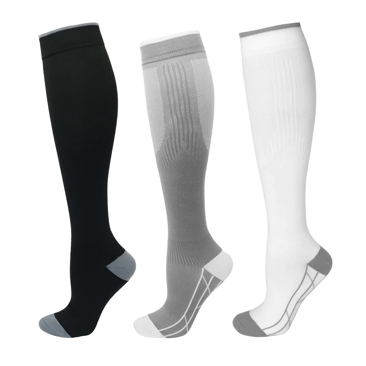 Outdoor Sports Compression Knee High Socks (3-Pack) product image