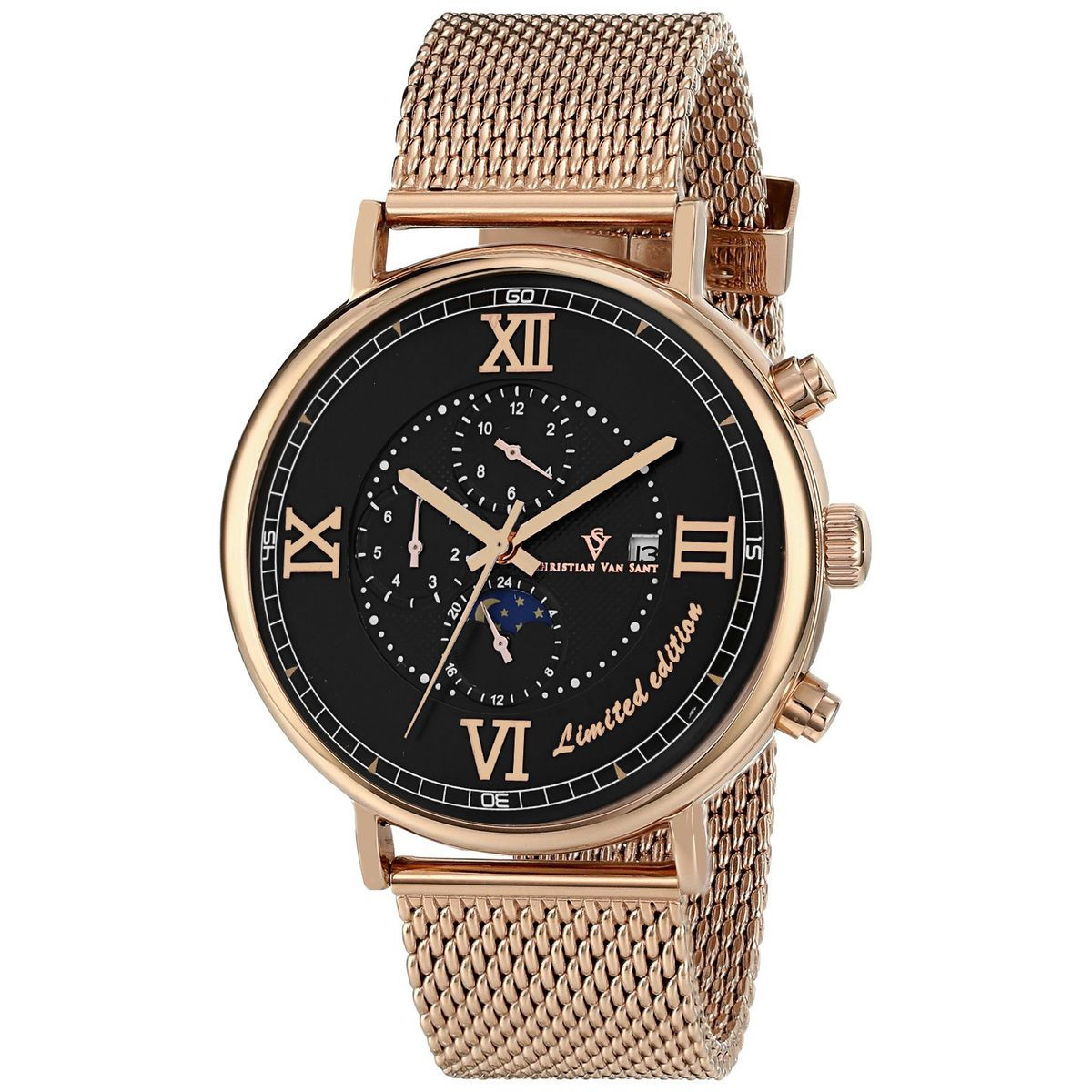 Christian Van Sant Men's LTD Black Dial Watch product image