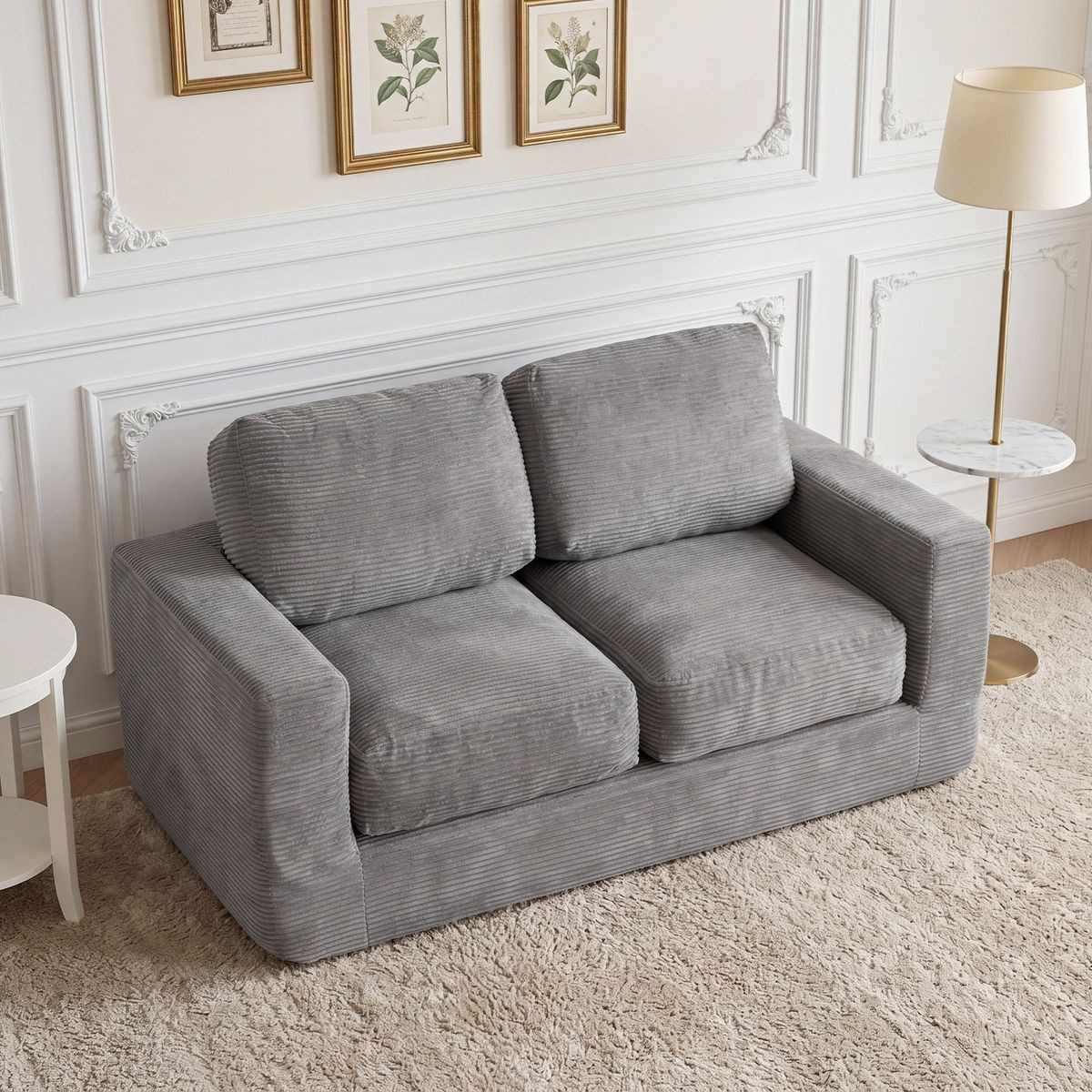 Corduroy Loveseat Floor Sofa  product image