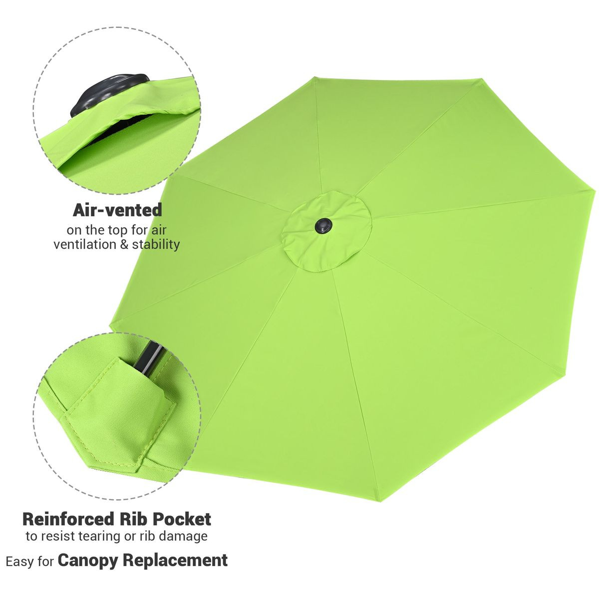 9-Foot Outdoor Table Patio Umbrella with Crank and Tilt  product image