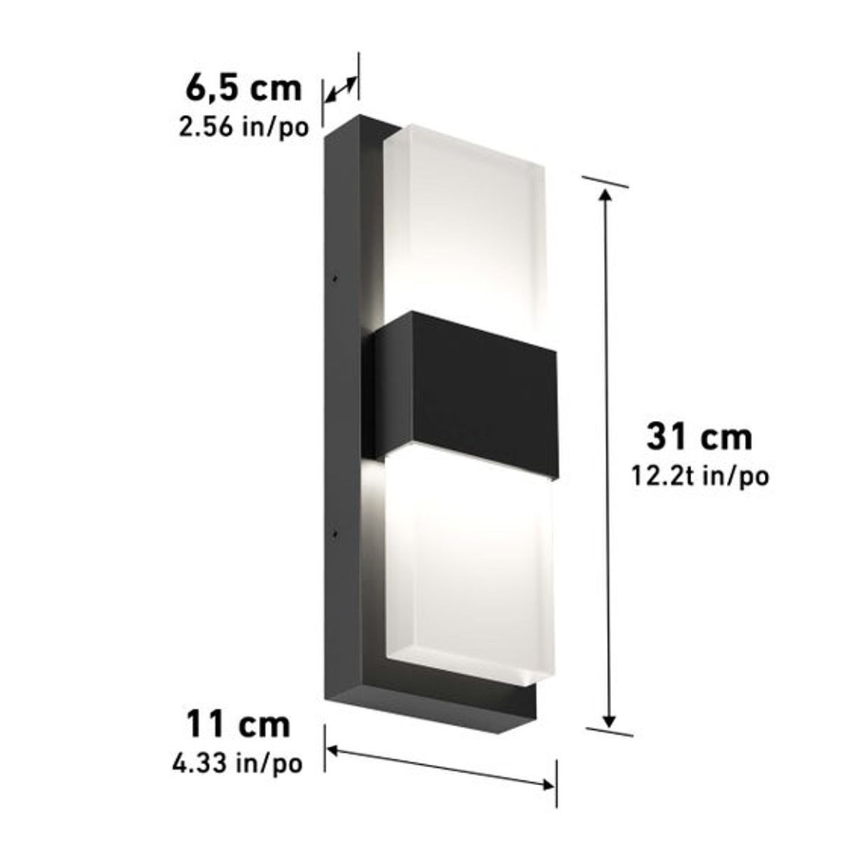 Atomi Adjustable Indoor/Outdoor Wall Sconce (2-Pack) product image