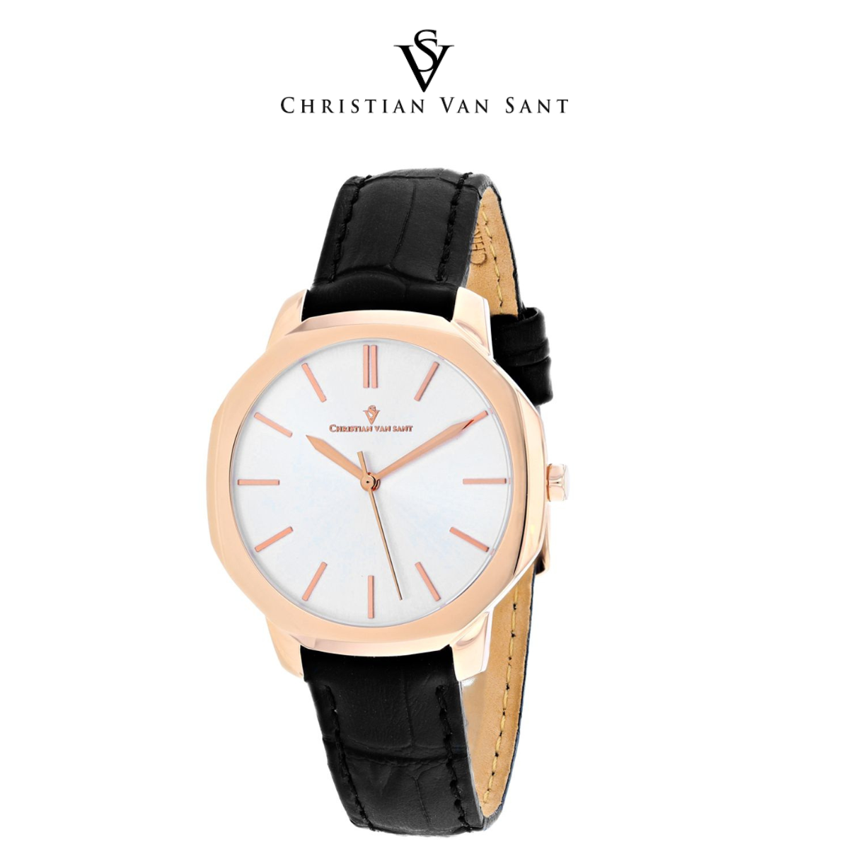 Christian Van Sant Women's Octave Slim Silver Dial Watch product image