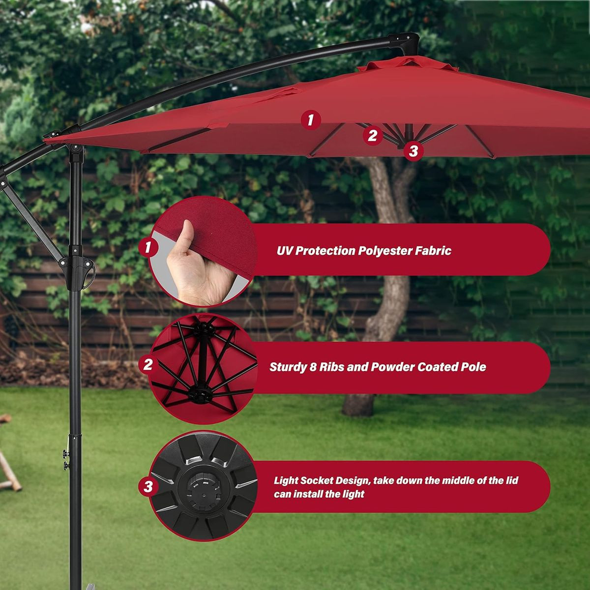 Offset Cantilever Patio Umbrella product image
