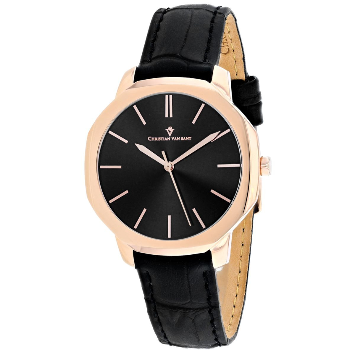 Christian Van Sant Women's Octave Slim Black Dial Watch product image
