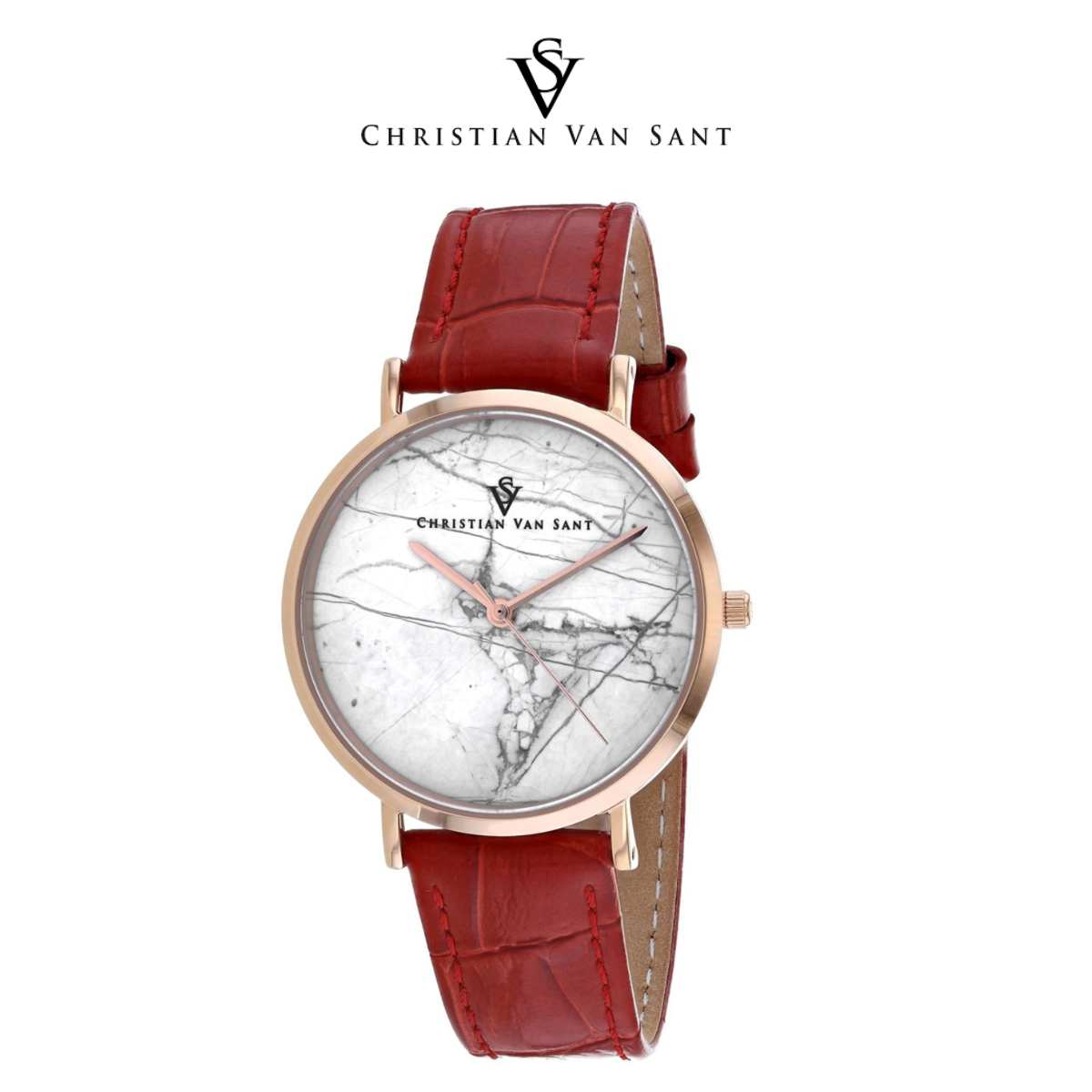 Christian Van Sant Women's Lotus White Dial Watch product image