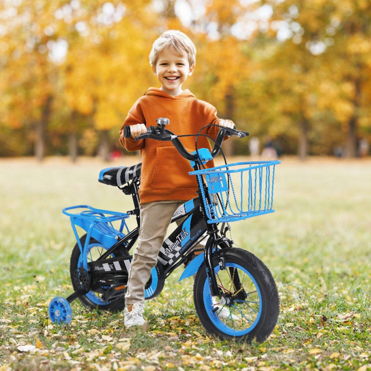 Kids' Bike with Training Wheels and Basket (12" or 16") product image