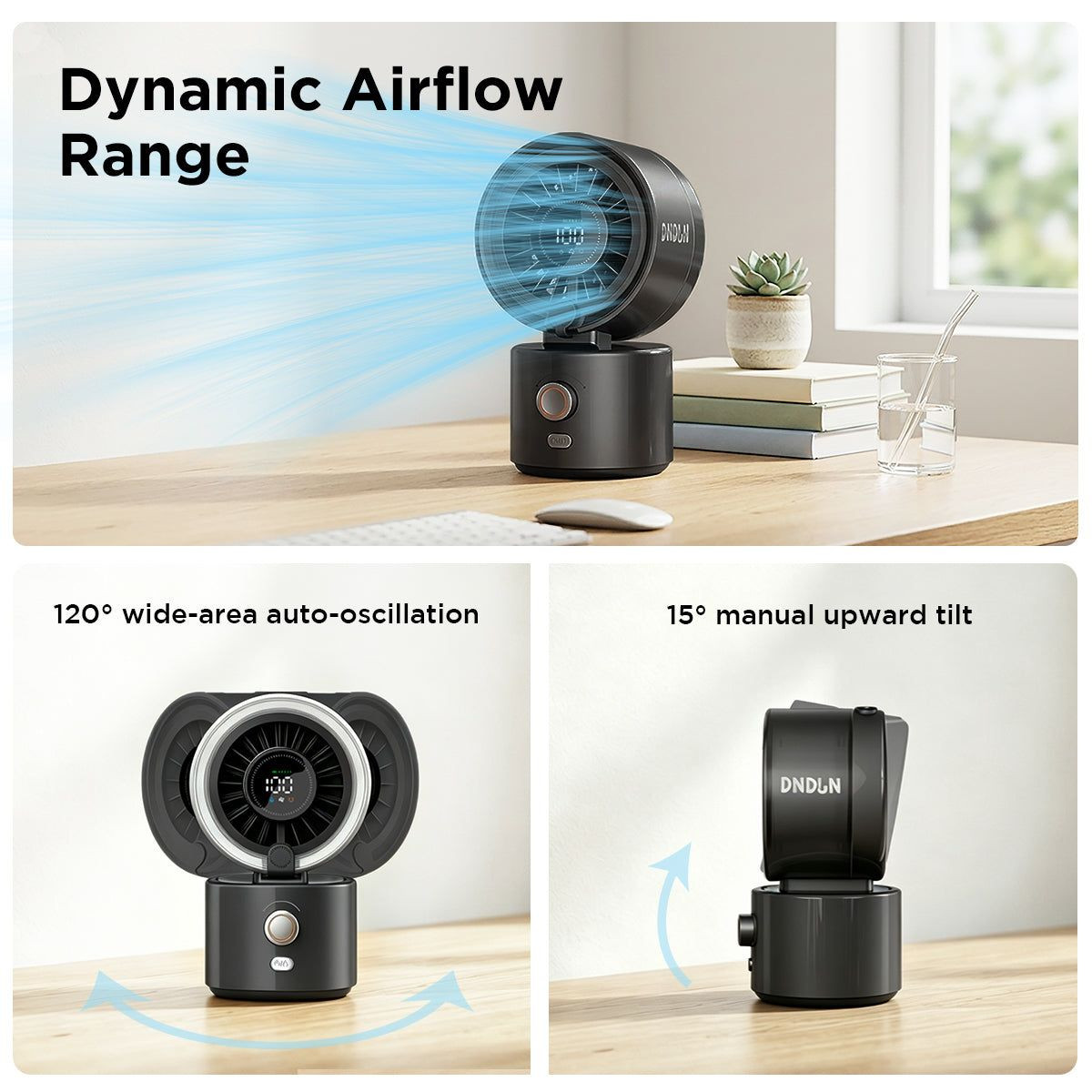 Flexible Tripod or Desktop Personal Cooling Fan product image