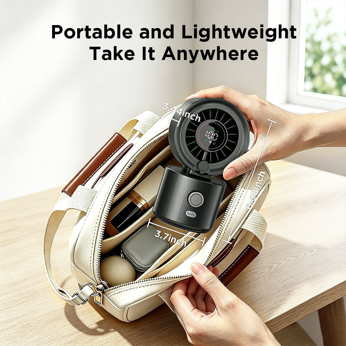Flexible Tripod or Desktop Personal Cooling Fan product image