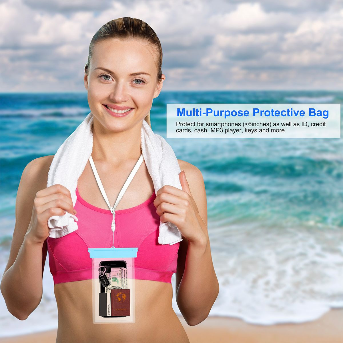 Universal IPX8 Waterproof Phone Pouch product image
