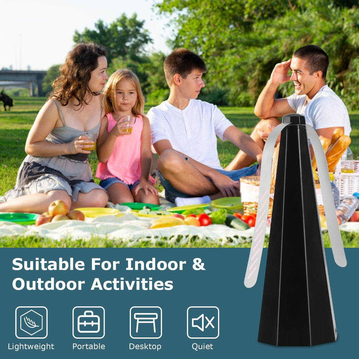 Holographic Fly Repellent Fan (4-Pack) product image