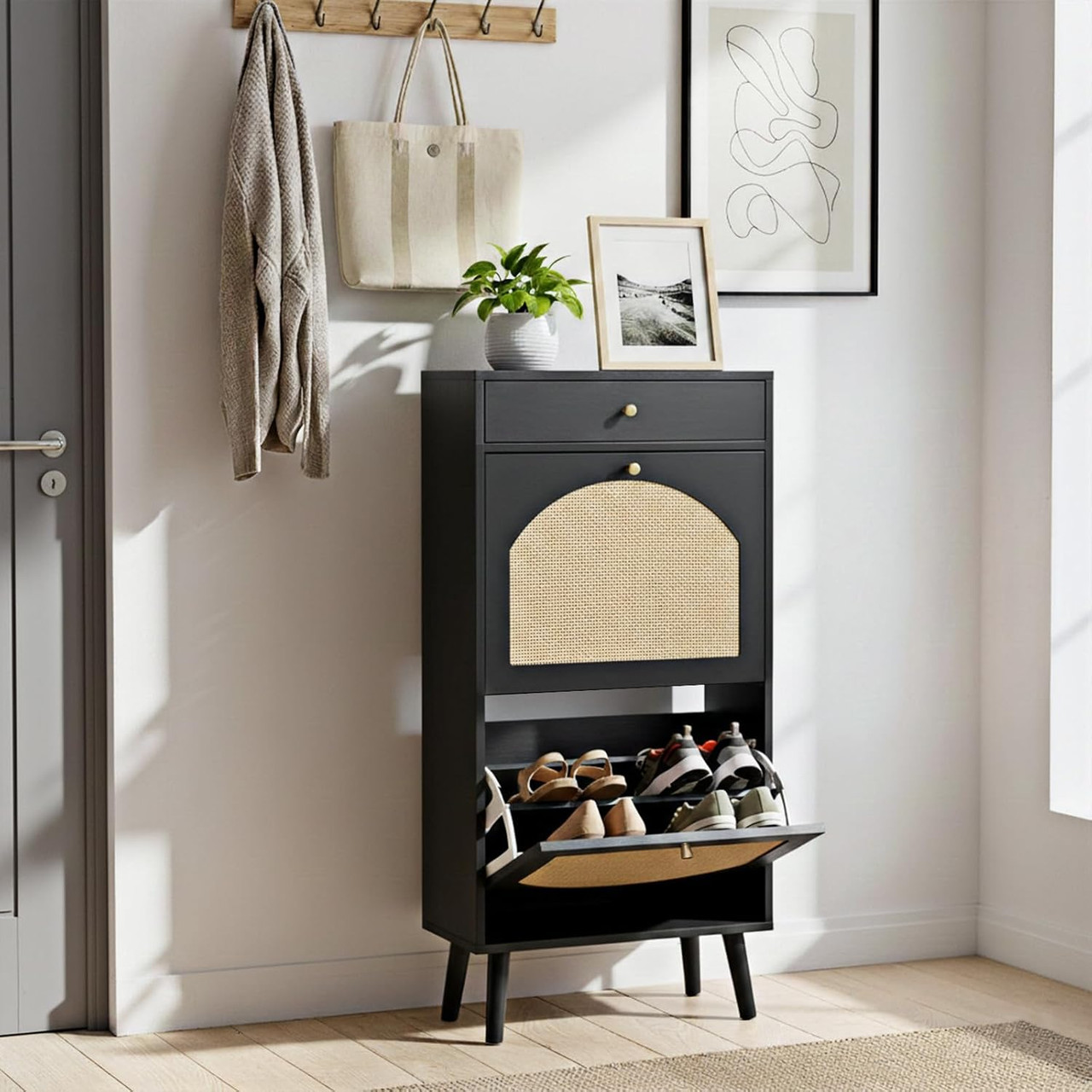 Flip-Top Shoe Cabinet product image