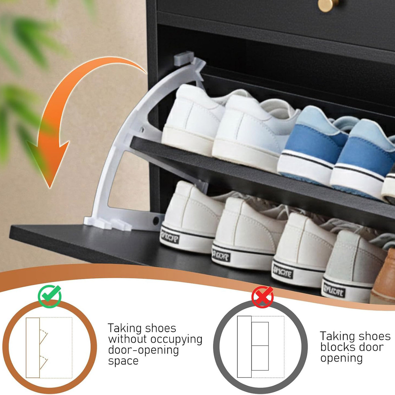 Flip-Top Shoe Cabinet product image