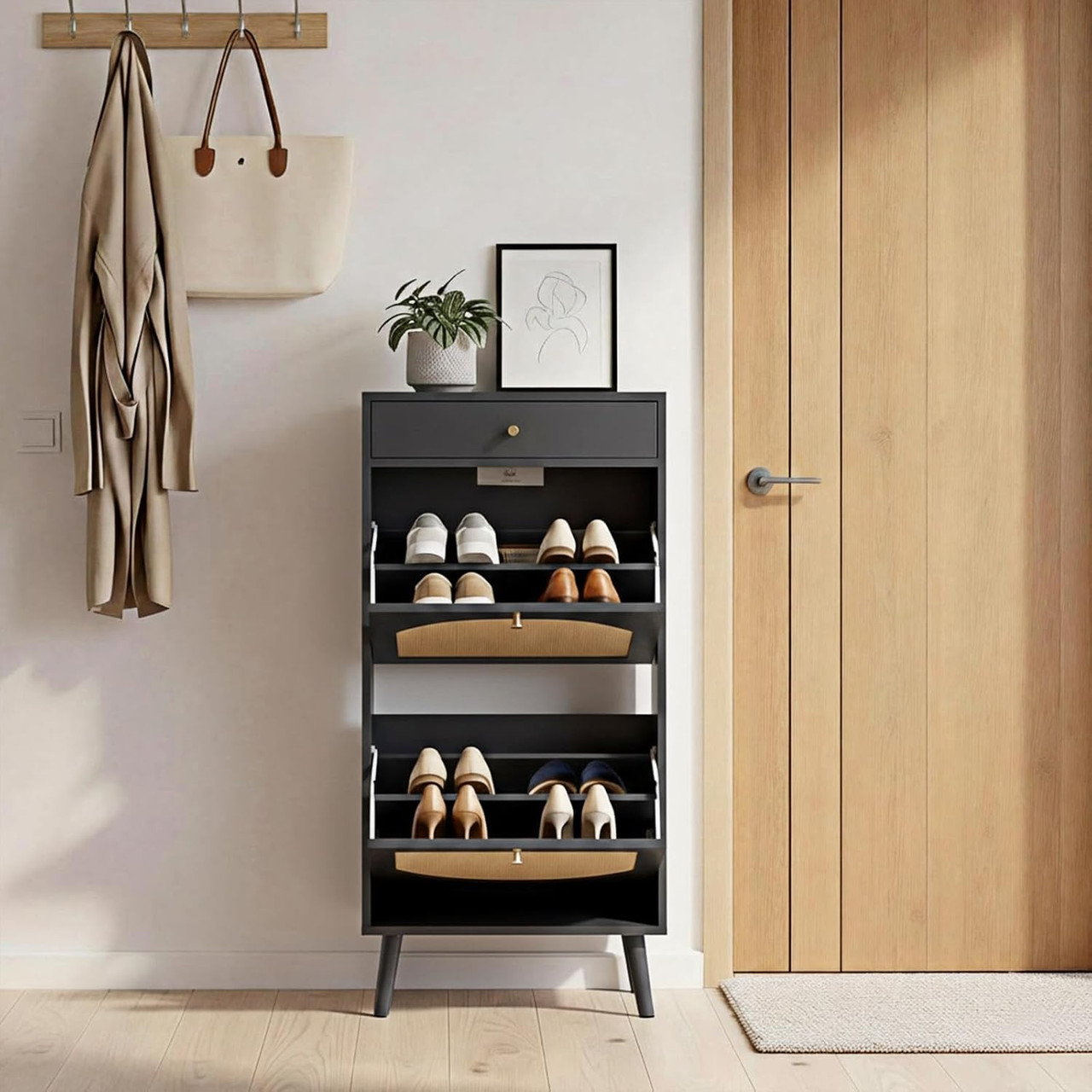 Flip-Top Shoe Cabinet product image