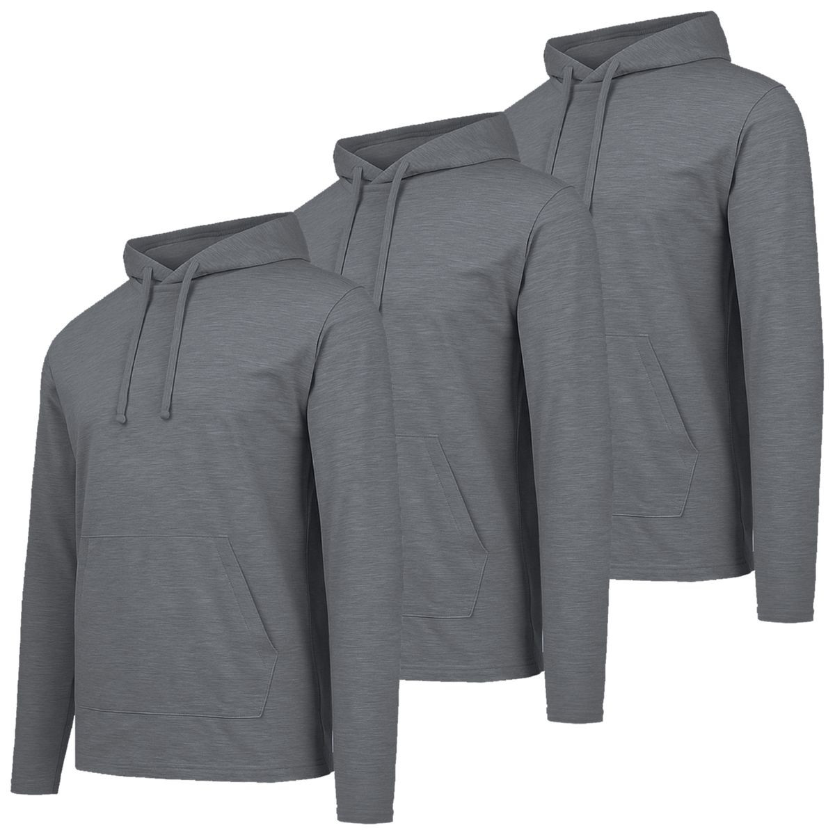 Men's Casual Pullover Drawstring Hoodie (3-Pack) product image