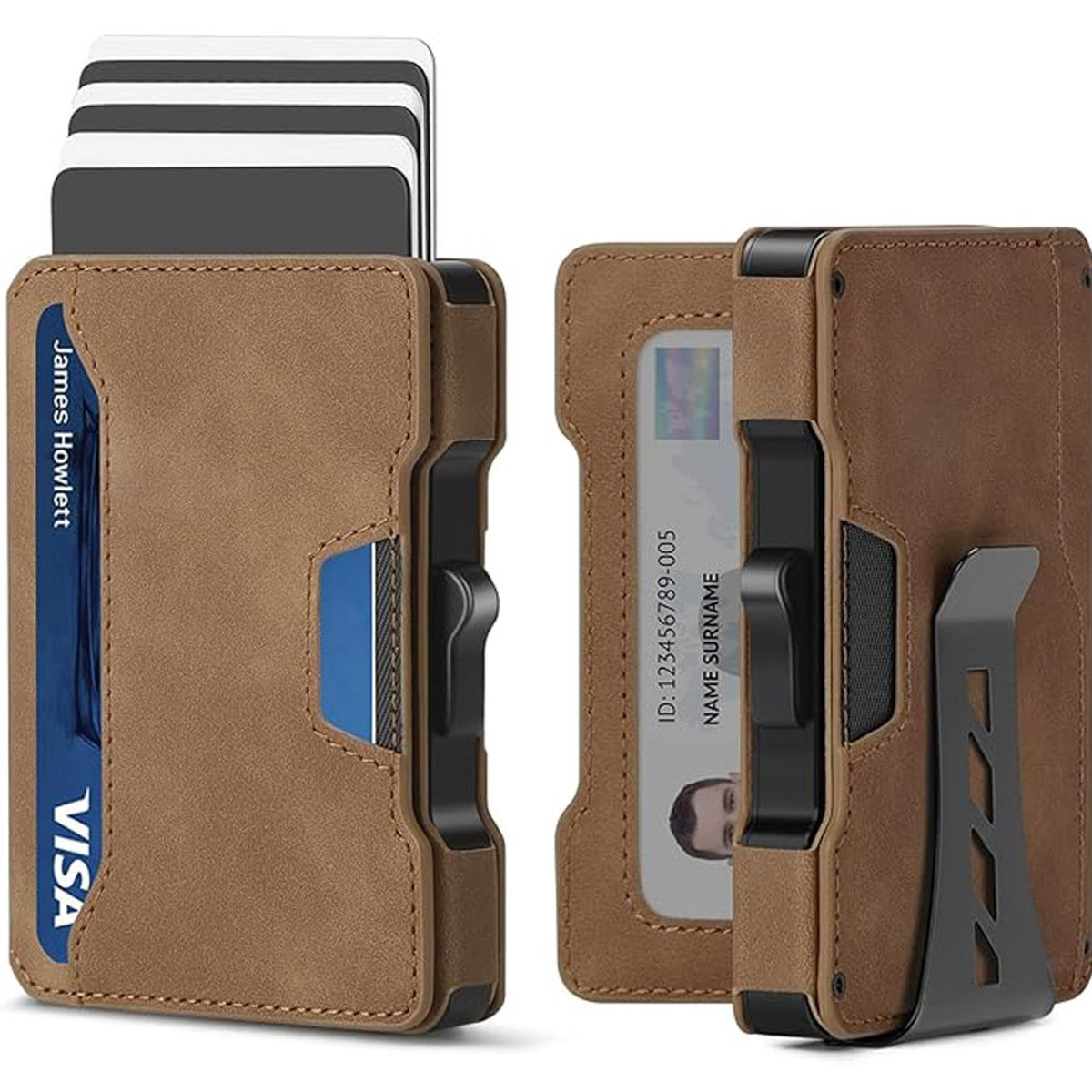 Slim Aluminum Pop-Up Credit Card Holder with Money Clip product image