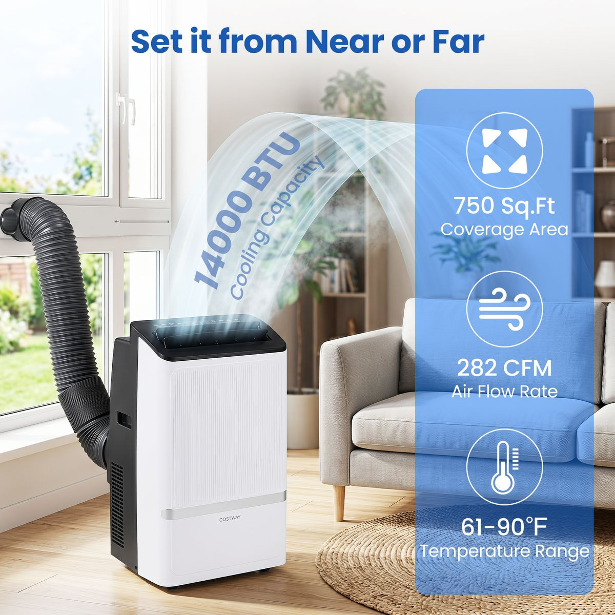 Wi-Fi Enabled Portable Air Conditioner  product image