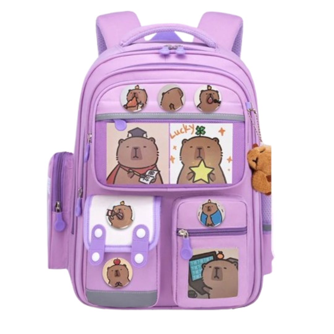 Cute Capybara School Backpack product image