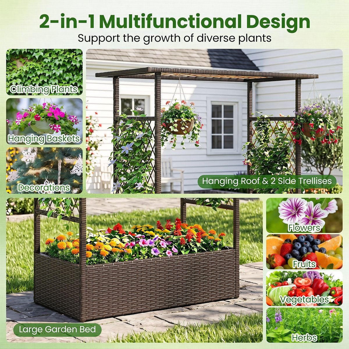 2-in-1 Elevated Planter Box (1- to 2-Pack) product image
