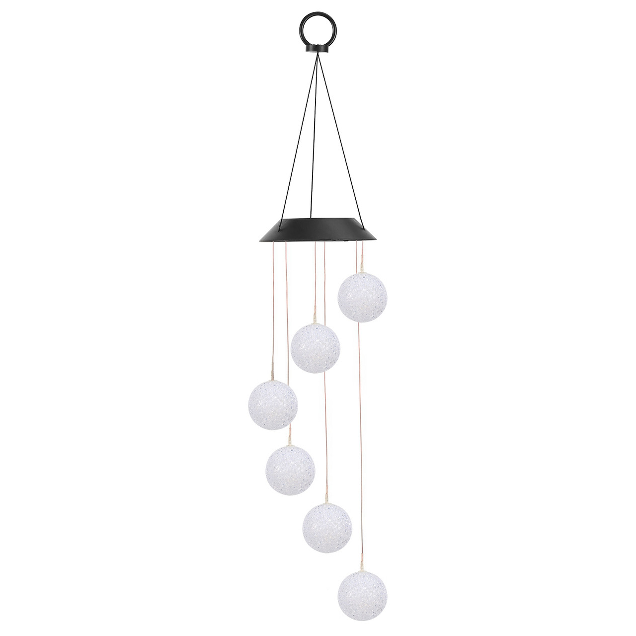 Solarek™ Solar Powered LED Ball Wind Chimes product image