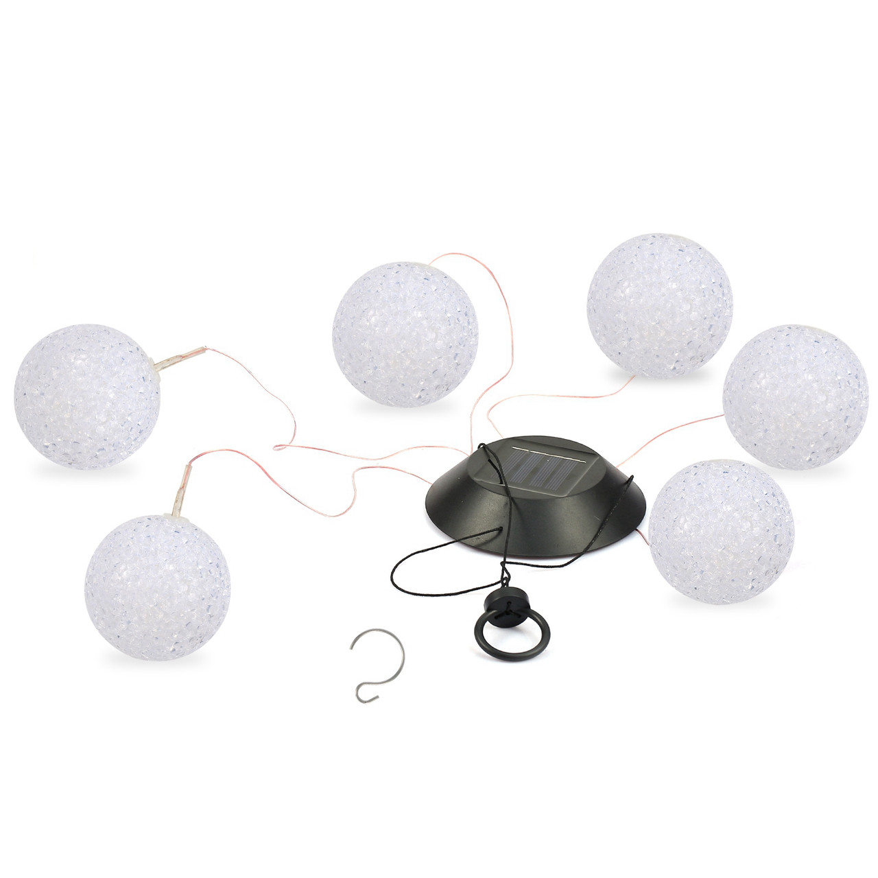 Solarek™ Solar Powered LED Ball Wind Chimes product image