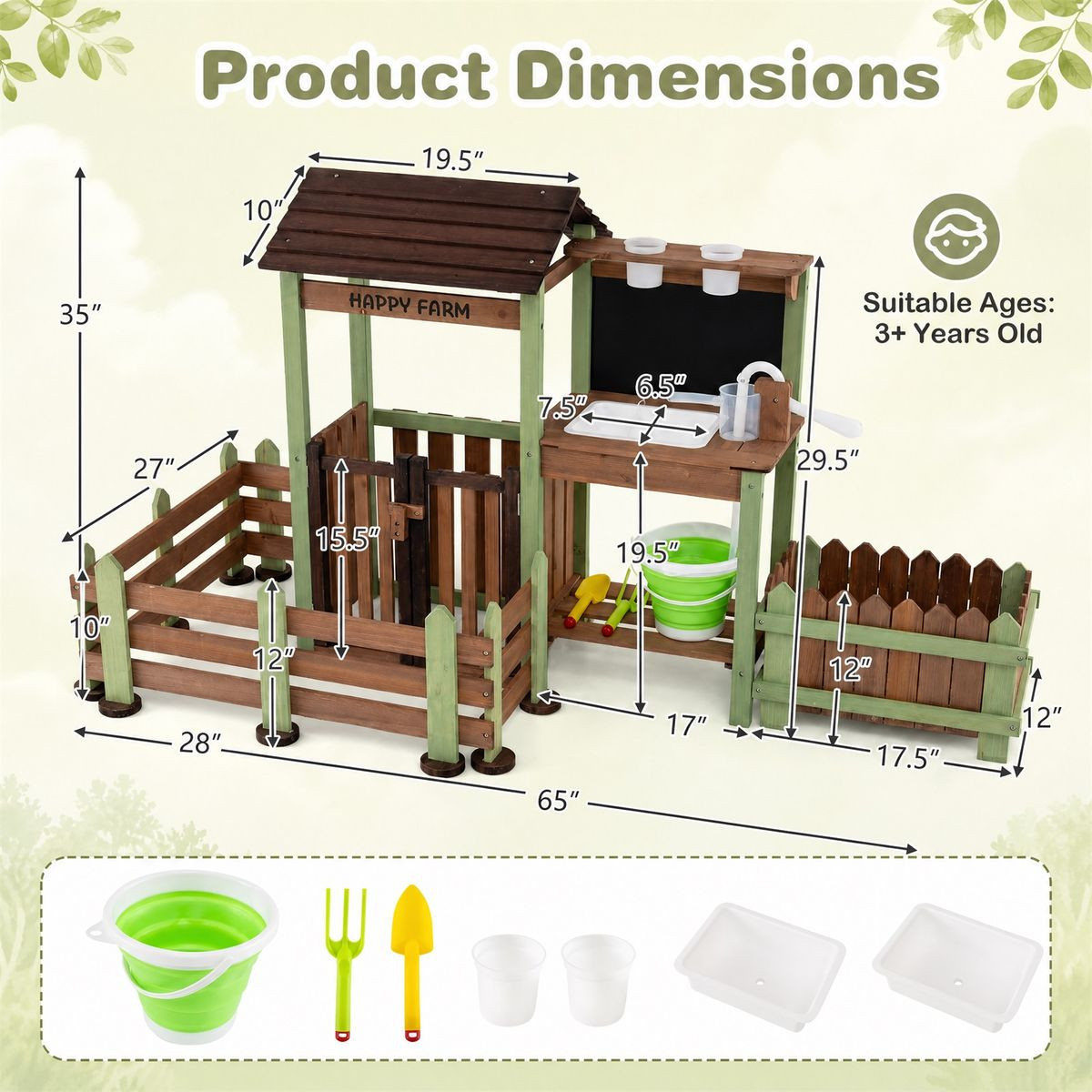 Patio Farm Play Set for Children product image