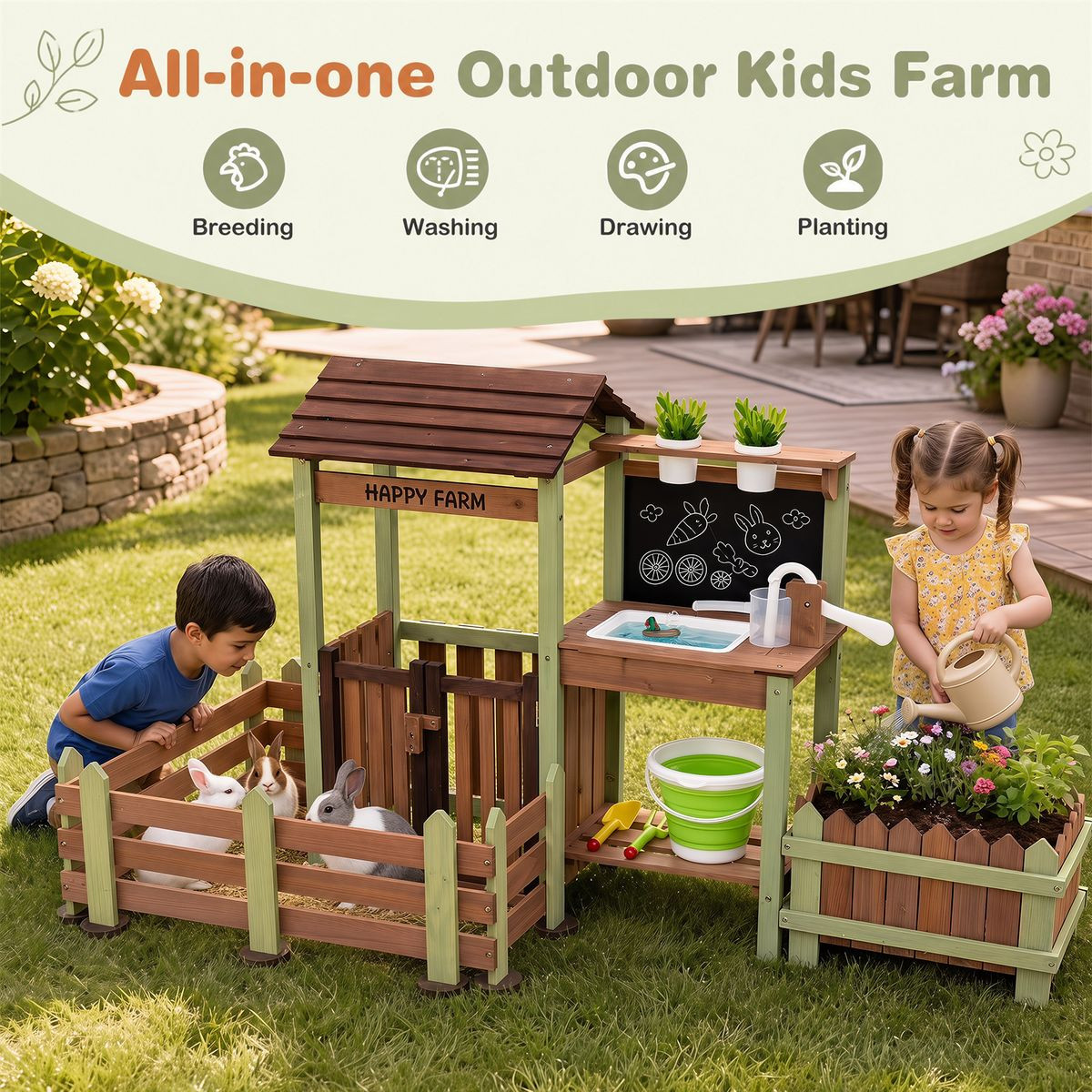 Patio Farm Play Set for Children product image