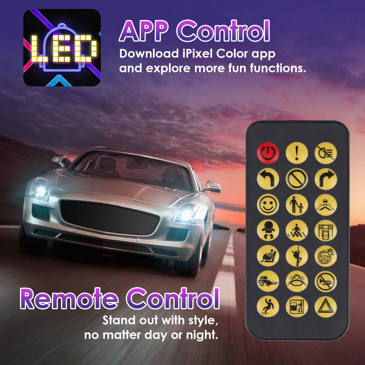 Programmable LED Car Sign (2-Pack) product image