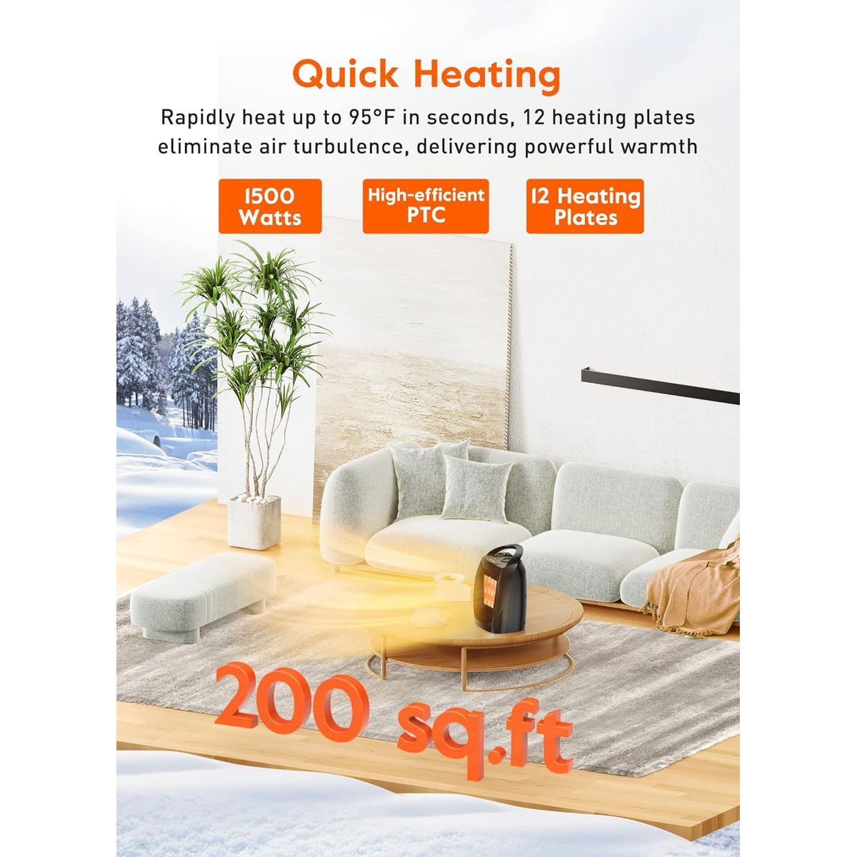 GiveBest Portable Electric Space Heater product image