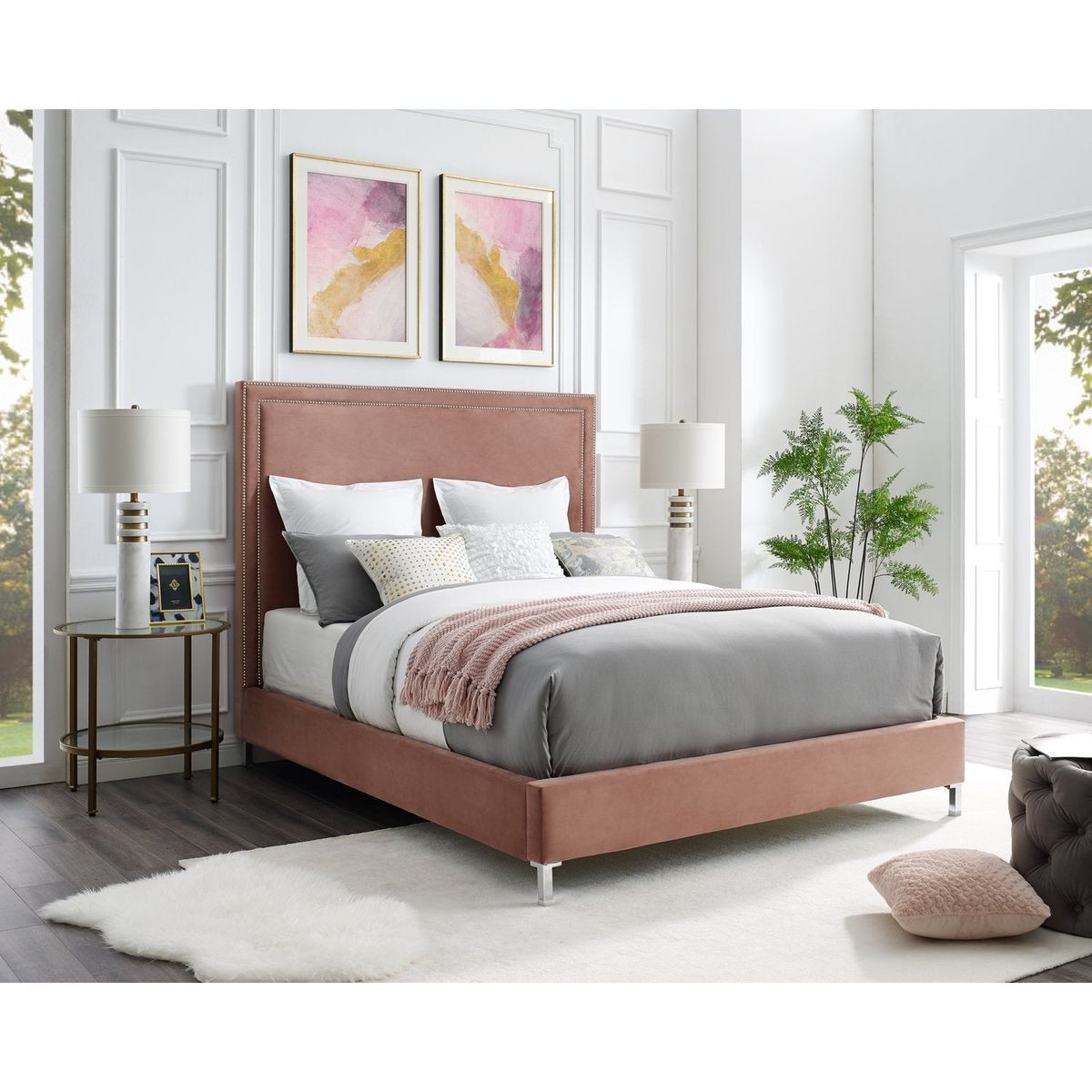 Monroe  Velvet  Bedframe product image