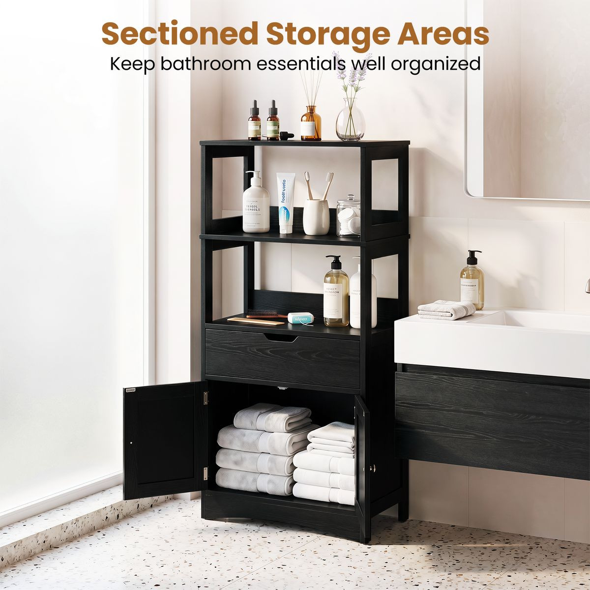 Bathroom Floor Storage Cabinet  product image