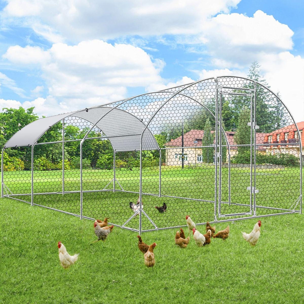 Round-Top Chicken Coop Run product image