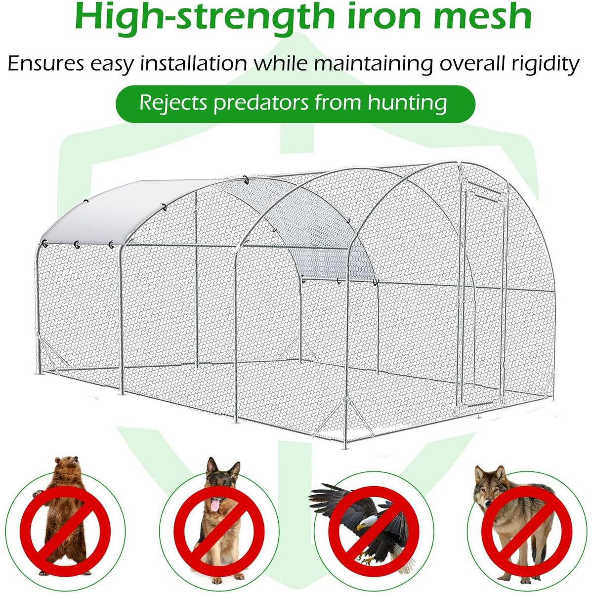 Round-Top Chicken Coop Run product image