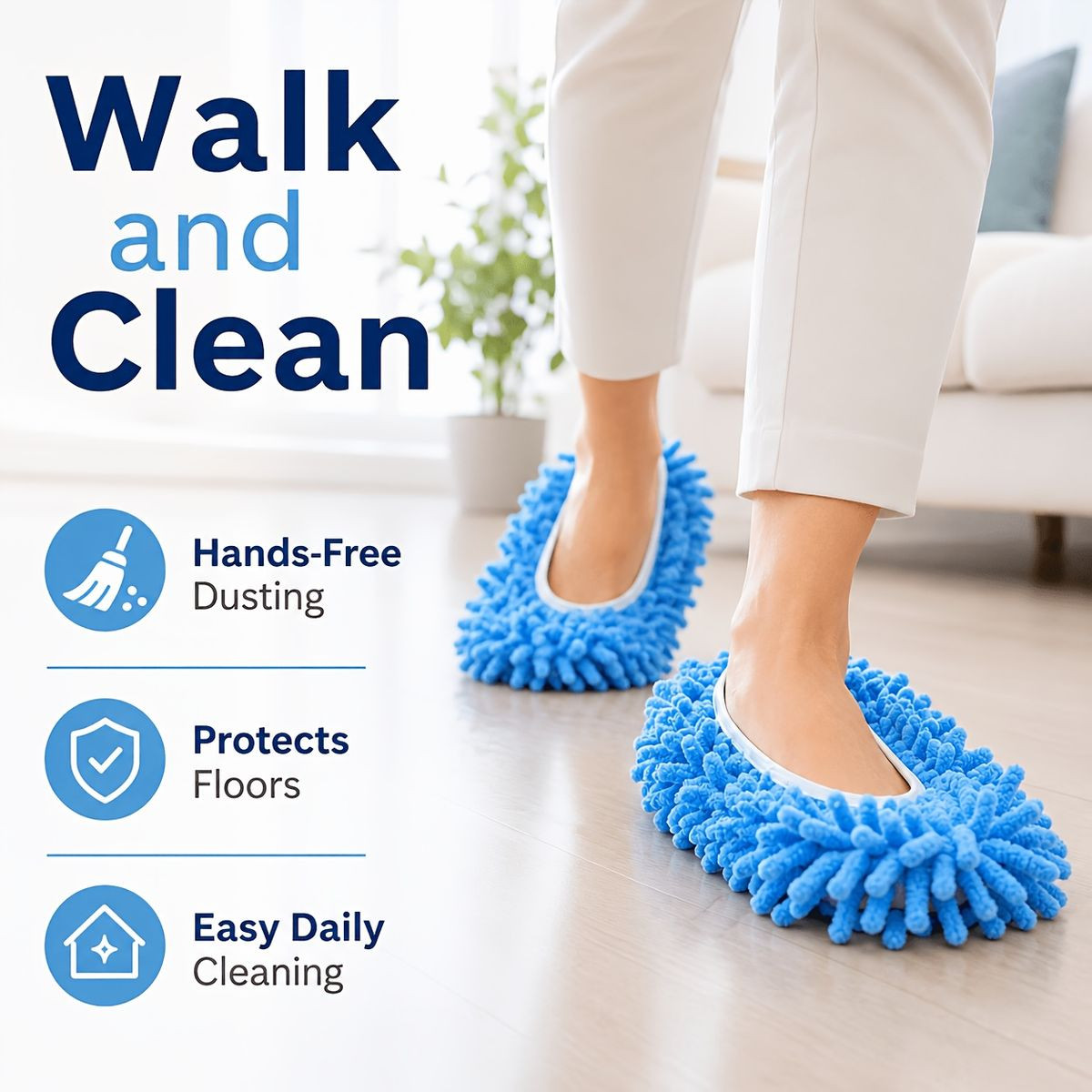 Cleaning Mop Slippers (2 Pairs) product image