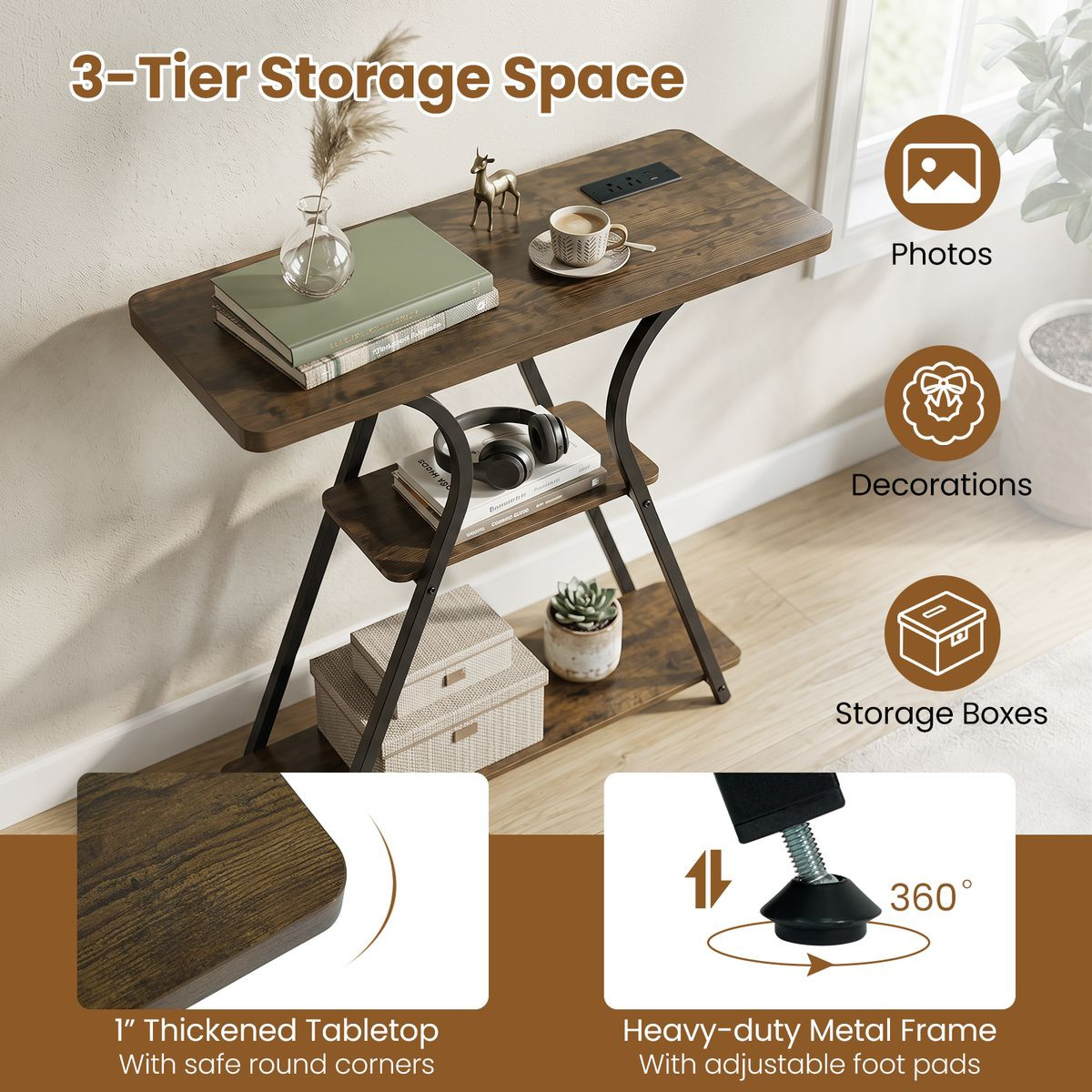 Console Table with Power Outlets product image