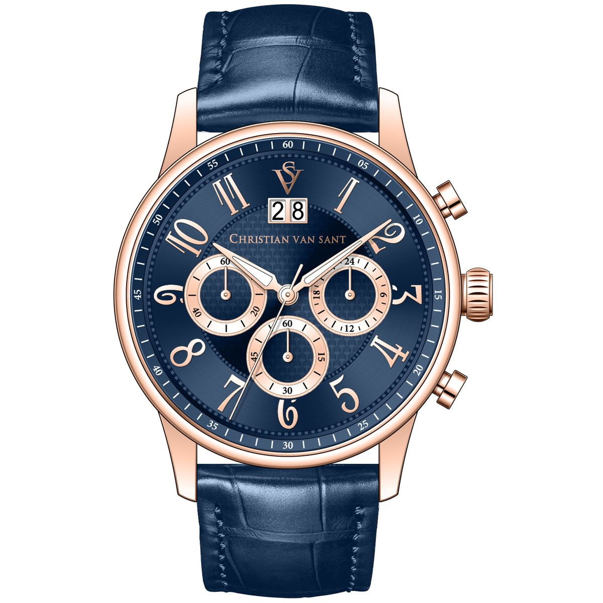 Christian Van Sant Men's Heritage Blue Dial Watch product image