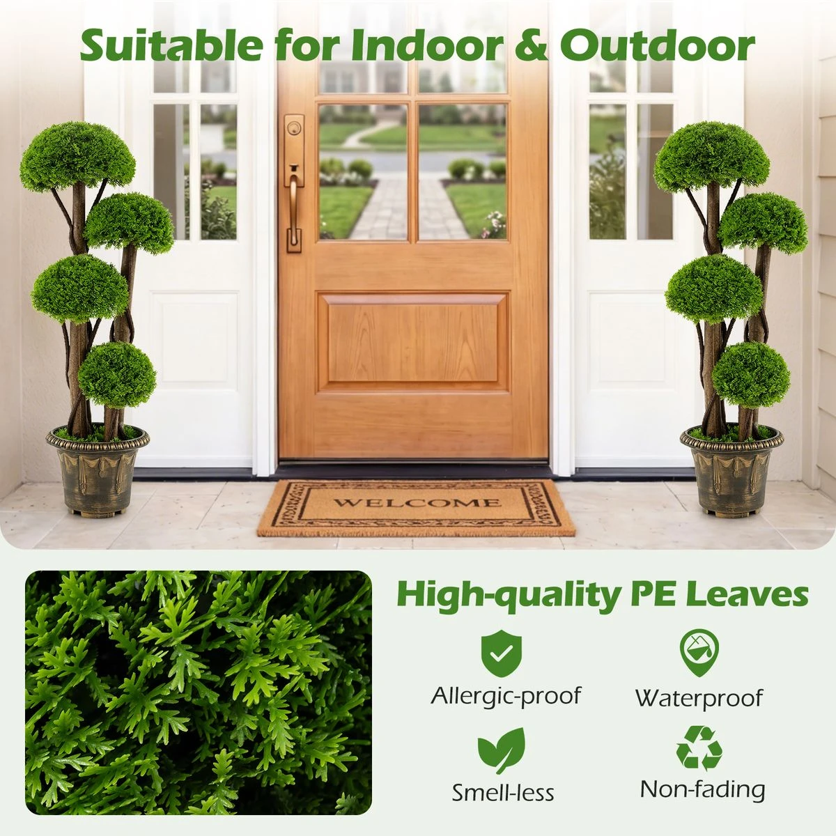 Artificial Cypress Topiary Tree (1- to 2-Pack) product image
