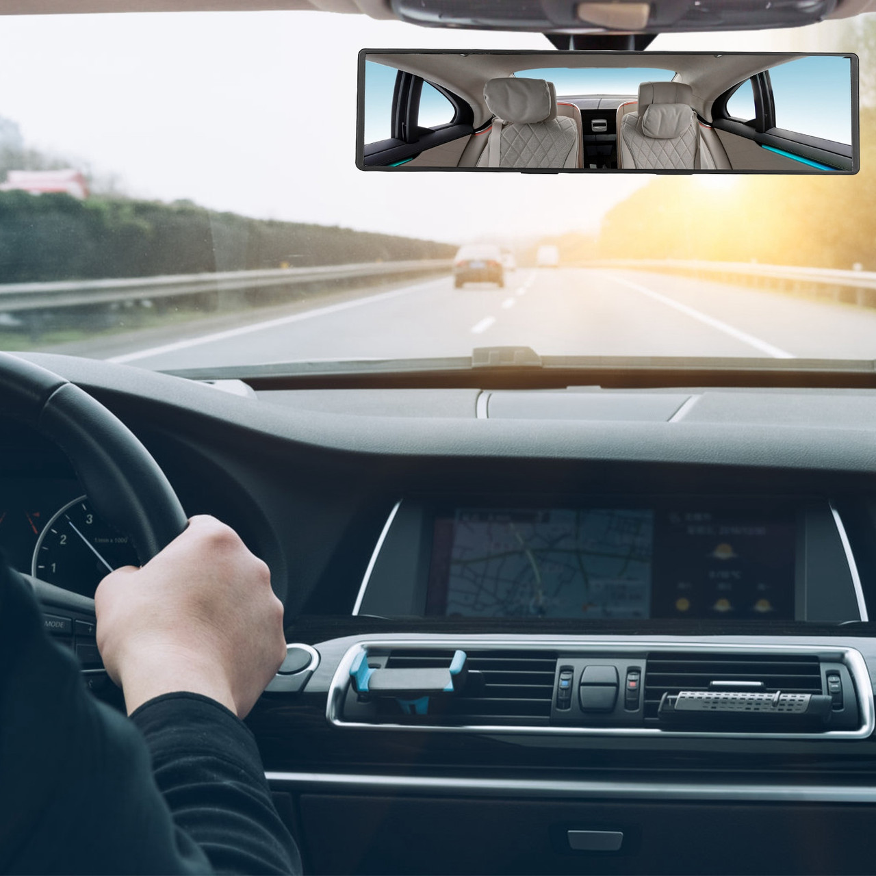 Clip-On Convex Rear View Car Mirror product image