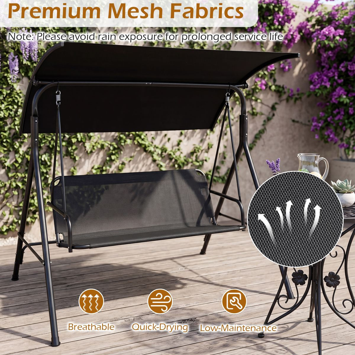 3-Seat Patio Swing  product image