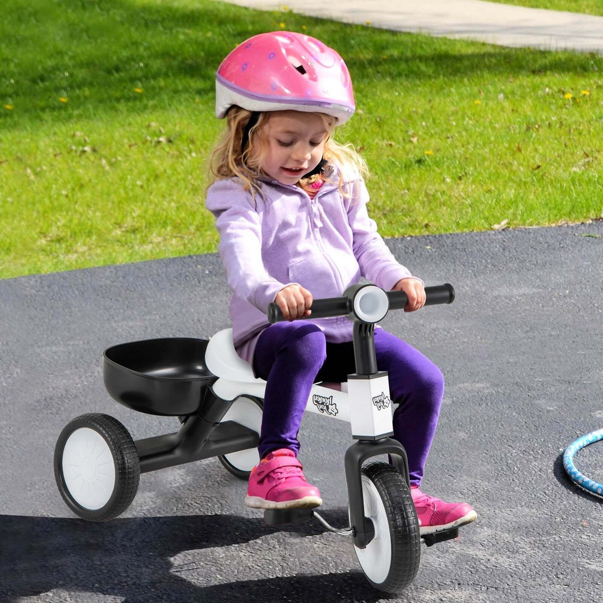 Honeyjoy 2-In-1 Kids' Auxiliary Tricycle product image