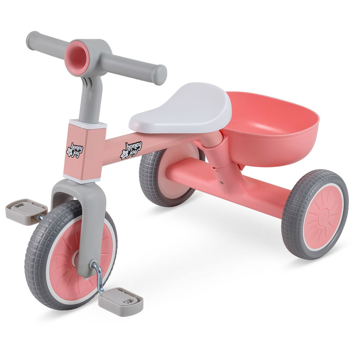 Honeyjoy 2-In-1 Kids' Auxiliary Tricycle product image