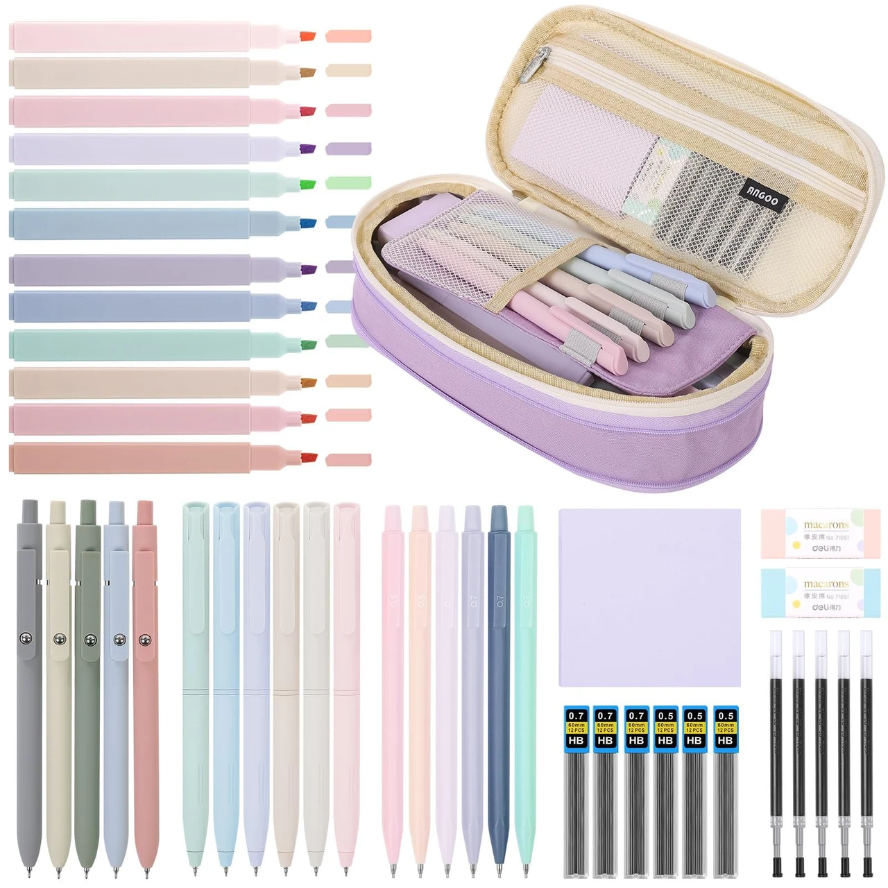 Macaron Stationery Set (44 Pieces) product image