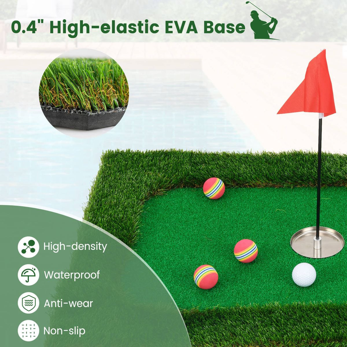 Rectangular Floating Golf Green Set product image