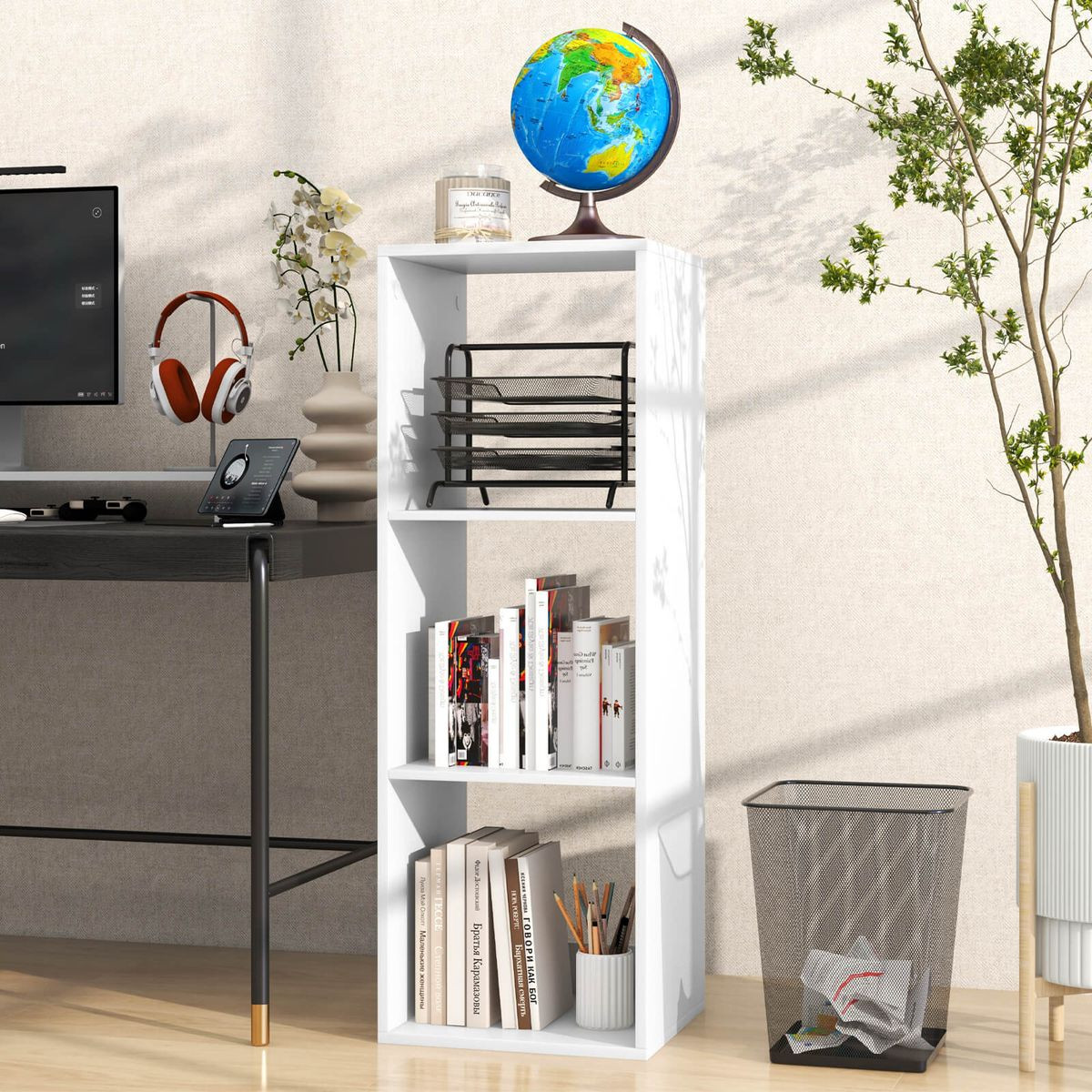3-Cube Open Back Bookshelf  product image