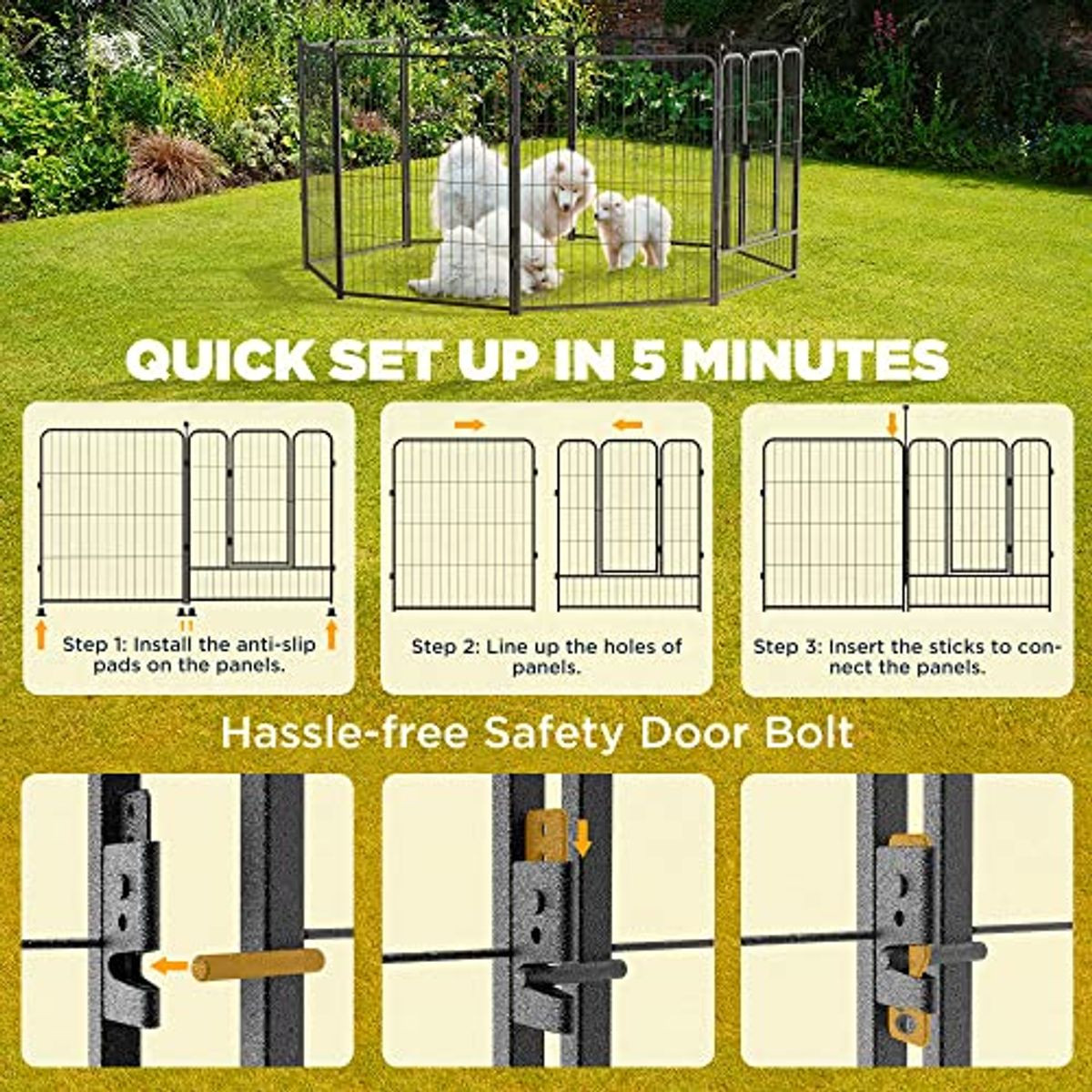 Heavy-Duty Modular Pet Playpen product image
