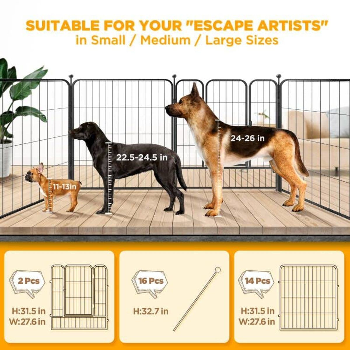 Heavy-Duty Modular Pet Playpen product image