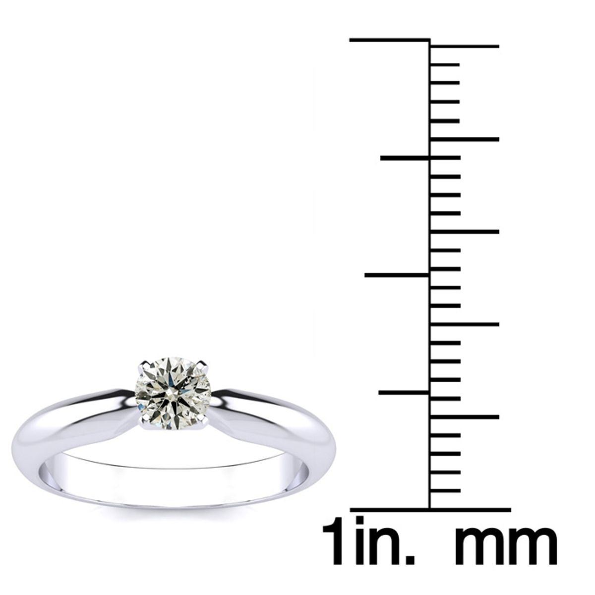 1/3 Carat Diamond Solitaire Engagement Ring in 1.4K product image